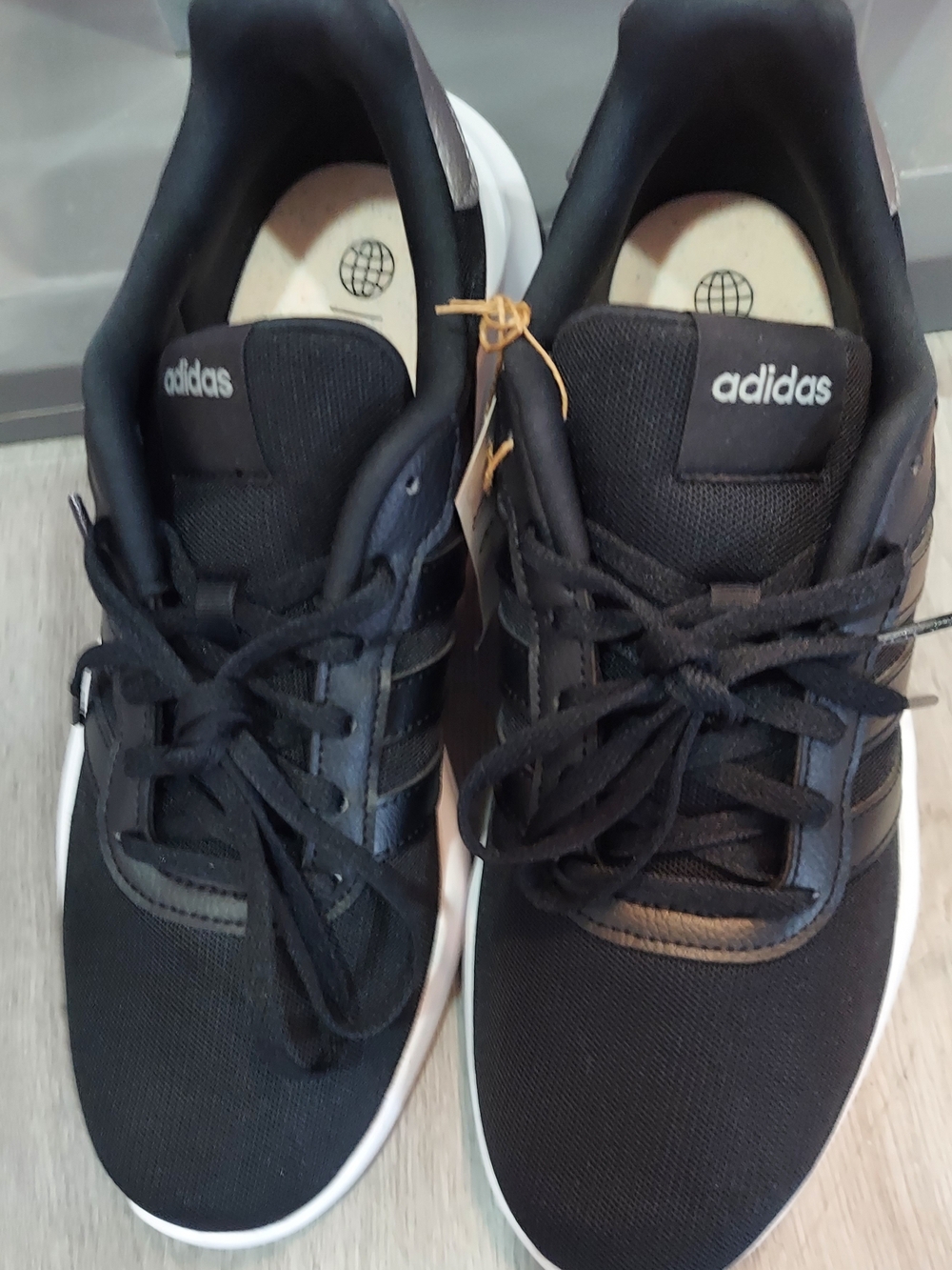 adidas Black & White Lightweight Sneakers - Picture 10 of 10